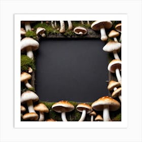 Frame Of Mushrooms 9 Art Print