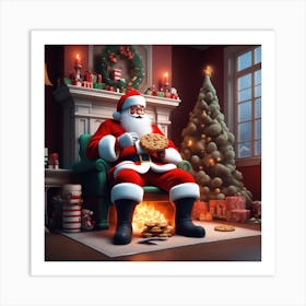 Christmas Santa 27 Art Print