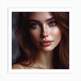 Most Beautiful woman from Russia, DALL-E 12 Art Print