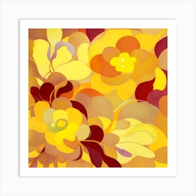 Mellow Yellow Flowers Art Print