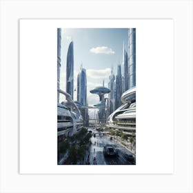 Futuristic City Art Print