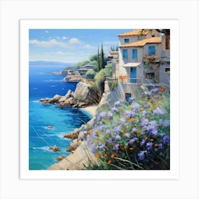 Rhapsody of Radiant Riviera 1 Art Print