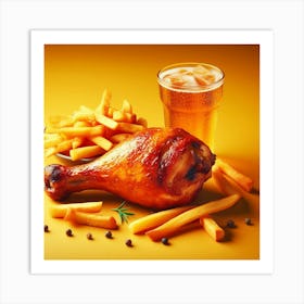 Chicken Food Restaurant25 Art Print