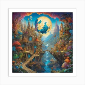 Fairytale Castle Art Print 2 Art Print