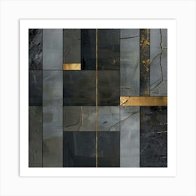 'Black And Gold' 7 Art Print