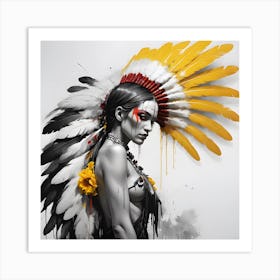 Indian Woman Art Print