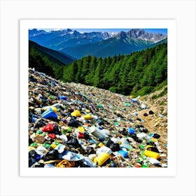 Garbage In The Mountains 12 Art Print