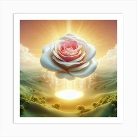 Rose In The Sky 7 Art Print