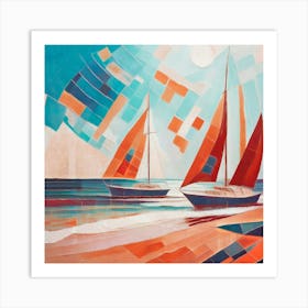 Scarlet Sails 05 Art Print