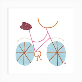 Bike 3 Square Art Print