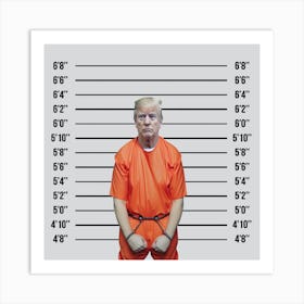 Trump's Police Line Up Art Print