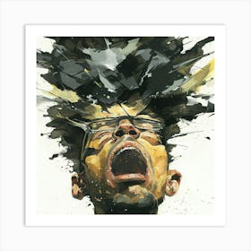 Man Shouting Art Print