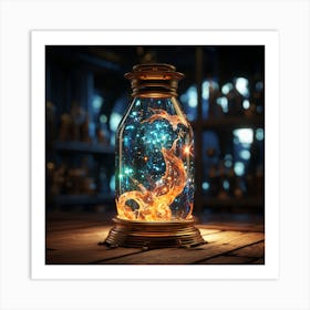 Jar Of Fire Art Print