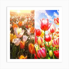 Tulip Field Art Print