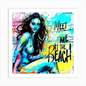 My Beachy Side - Beach Story Art Print