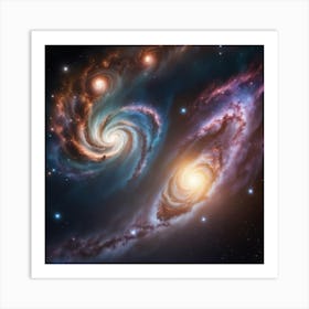 Spiral Galaxies Art Print