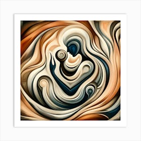 Abstract Of A Woman 24 Art Print