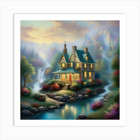 House By The Stream 6 Art Print