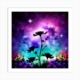 Flowers In The Sky 1 Art Print