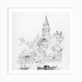 San Moise e Giardinetto, Venice - Andrew Fisher Bunner 1 Art Print