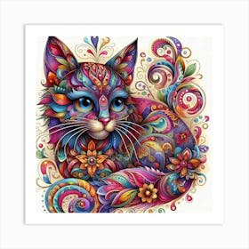 A cat 3 Art Print