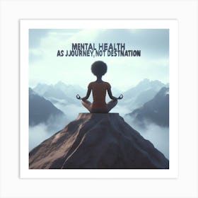 Meditation As A Journey Not Destination Art Print