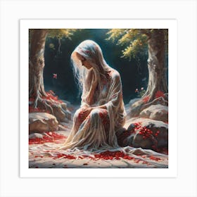 Woman Of The Forest Art Print