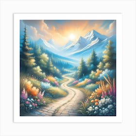 Road In The Mountains Art Print