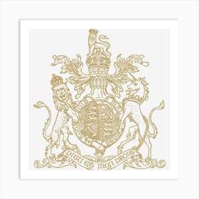 Coat Of Arms Of The United Kingdom Art Print