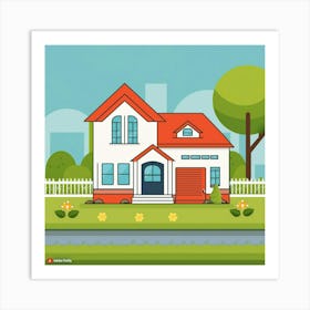 House In The Countryside 1 Art Print