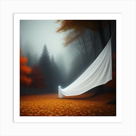 White Ghost In The Forest Art Print