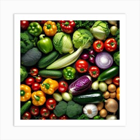 Colorful Vegetables 11 Art Print