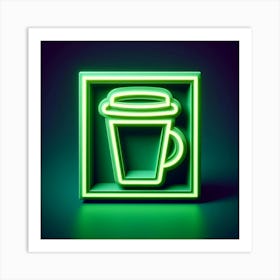 Neon Coffee Sign Art Print