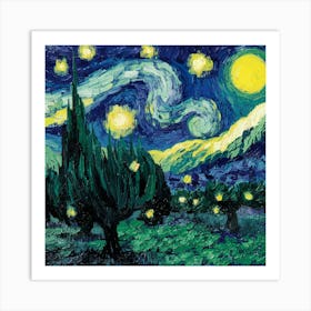 Starry Night 64 Art Print