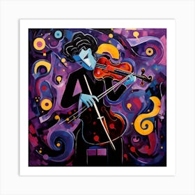 Cellist Art Print