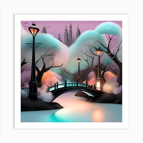 3d Illustration Landscape 2 Art Print