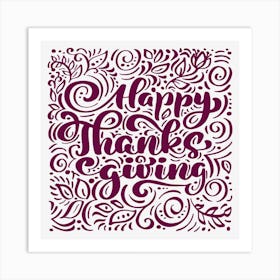 Happy Thanksgiving 1 Art Print