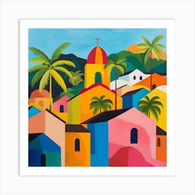 Abstract Travel Collection Granada Nicaragua 1 Art Print