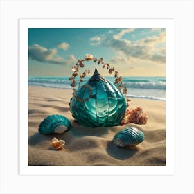 Seashells On The Beach 2 Art Print