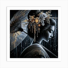 Japan Geisha Visual 90 Art Print