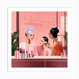 A Beautiful Makeup Artist Puts On Makeup A Beautif 2024 05 16t215848 Art Print