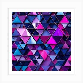 Abstract Triangles 5 Art Print