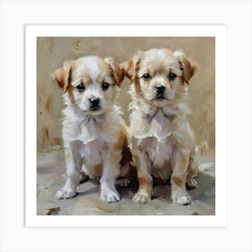 cutie dogs Art Print