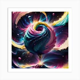 Psychedelic Swirl Art Print