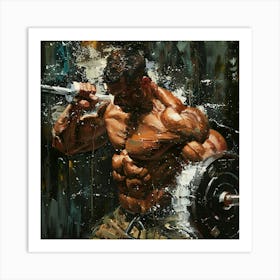 Bodybuilder 1 Art Print