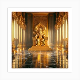 Golden Throne Art Print