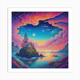 Dreamscape Island Art Print