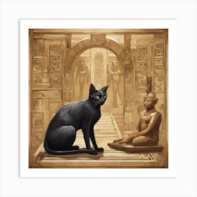 Egyptian Cat 3 Art Print