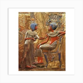 Egyptian King And Queen Art Print