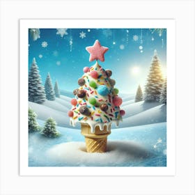 Ice Cream Tree Art Print